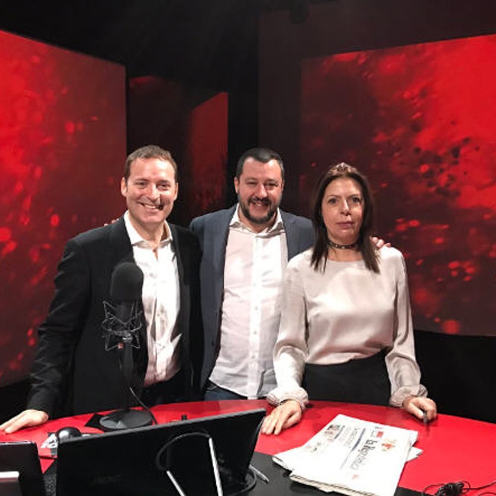  Matteo Salvini a RTL 102.5: "Governo PD insieme con lo scotch"