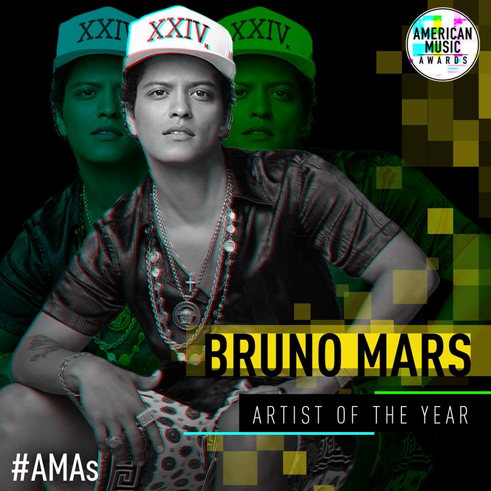 American Music Awards, trionfa Bruno Mars
