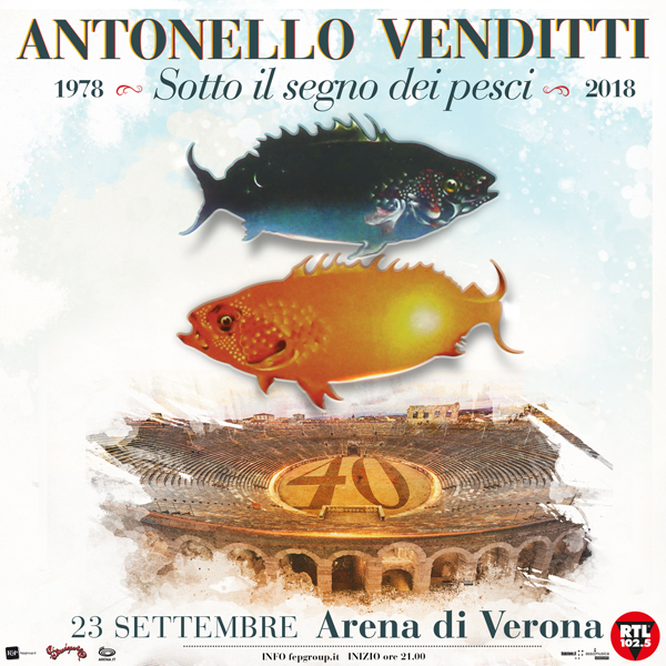 Antonello Venditti a Verona Sotto il segno dei Pesci