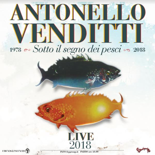 Antonello Venditti, concerto a 40 anni da Sotto il segno dei pesci