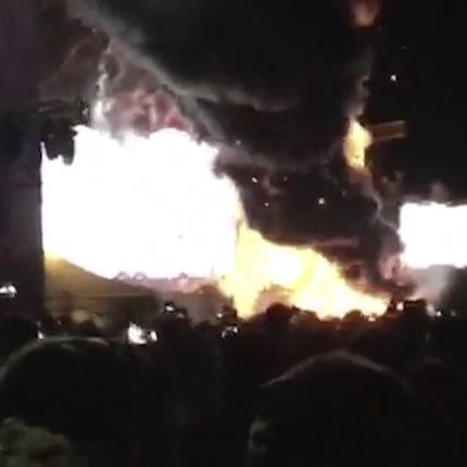 Barcellona, incendio sul palco di Tomorrowland