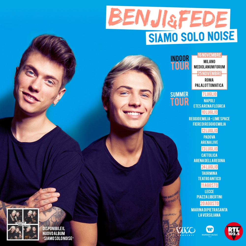 Benji e Fede, Live nei palazzetti a Milano e a Roma