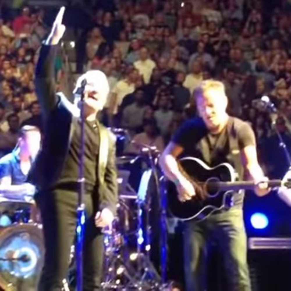 Bruce Springsteen e U2 insieme sul palco