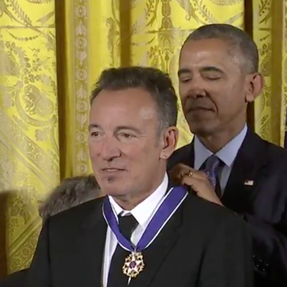 Bruce Springsteen, Obama gli consegna la Presidential Medal of Freedom