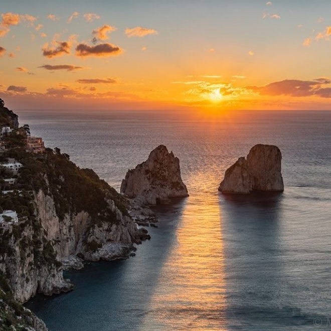 Capri, la prima alba dell'anno in uno scatto mozzafiato