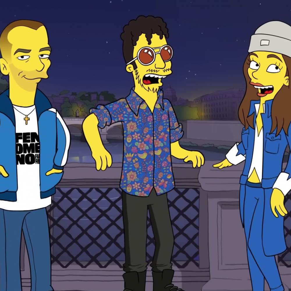 Carl Brave, Fabri Fibra e Francesca Michielin diventano Simpson in un video