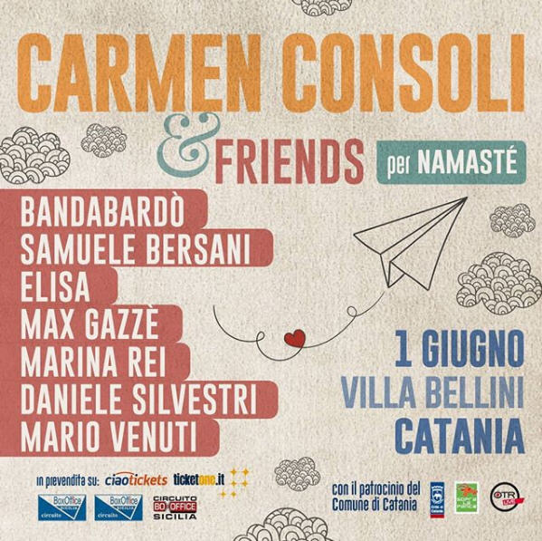 Carmen Consoli, concerto evento a Catania