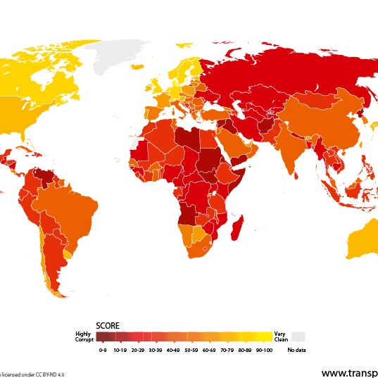 Corruzione, Italia al sessantesimo posto nel mondo