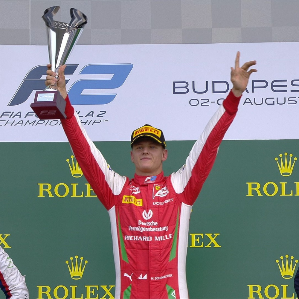 F2, prima vittoria di Schumacher jr. nel Gp d'Ungheria