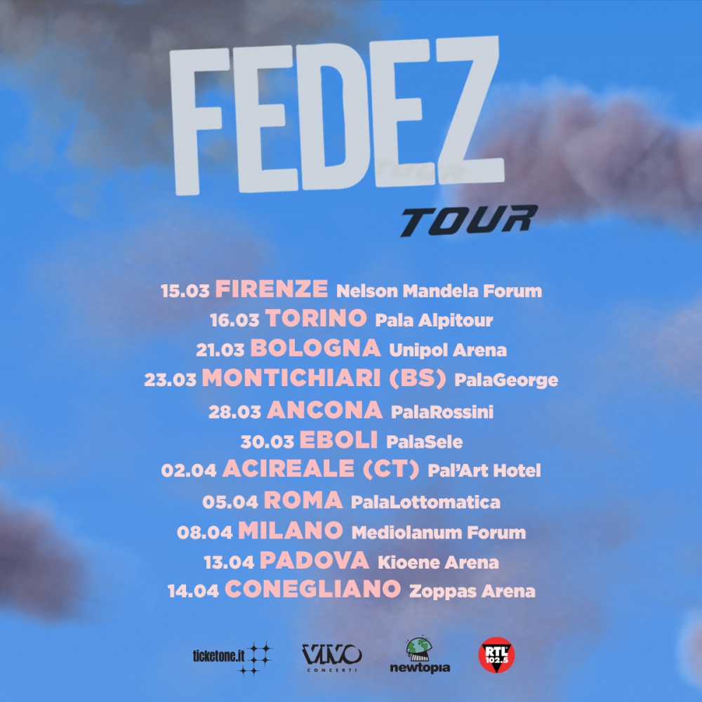 Fedez sta per tornare, a marzo 2019 parte il tour nei palasport