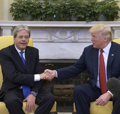 Gentiloni e Trump: "Uniti nel commercio e contro il terrorismo"