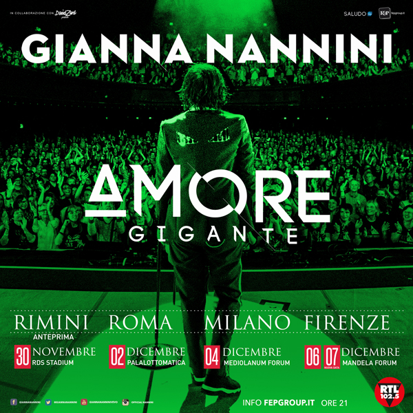 Gianna Nannini, tre nuovi appuntamenti Live