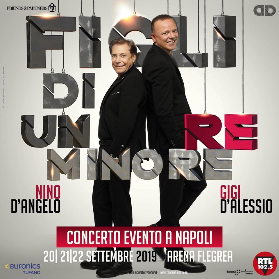 Gigi D'Alessio e Nino D'Angelo, grande successo a Napoli
