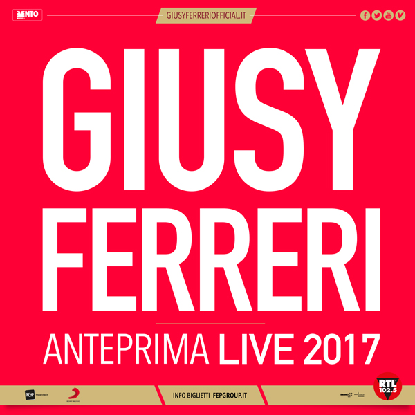 Giusy Ferreri, 2017 ricco tra Sanremo e anteprime Live