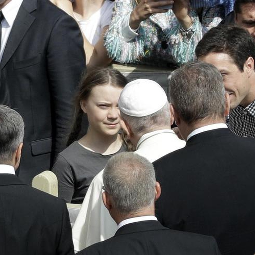Greta Thunberg incontra il Papa in Vaticano