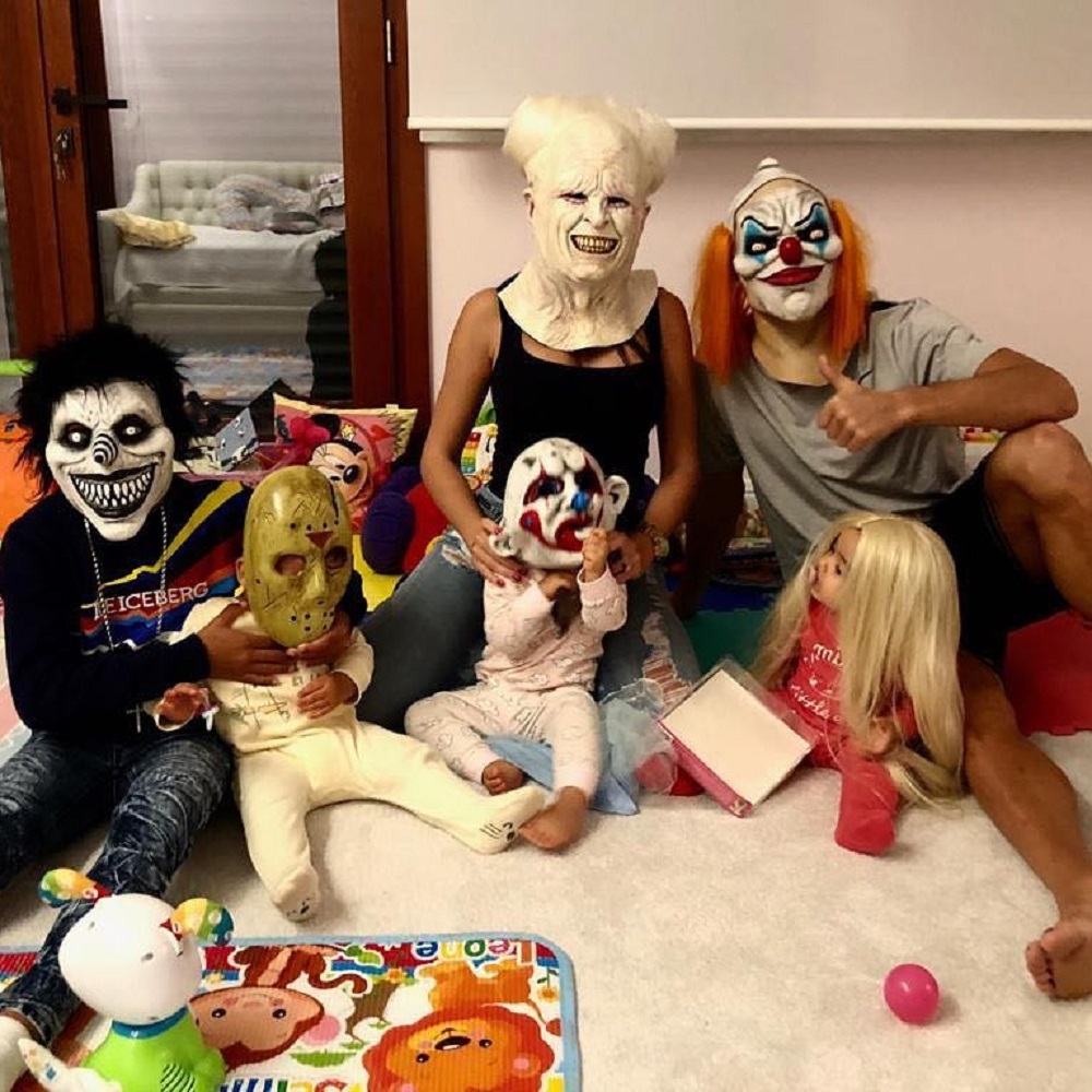 Halloween, Cristiano Ronaldo e tutta la famiglia in costume
