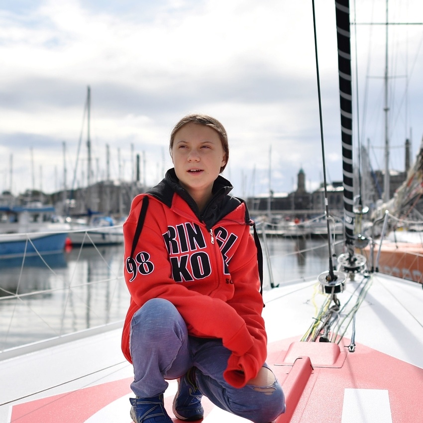 Inizia il viaggio in mare di Greta Thumberg