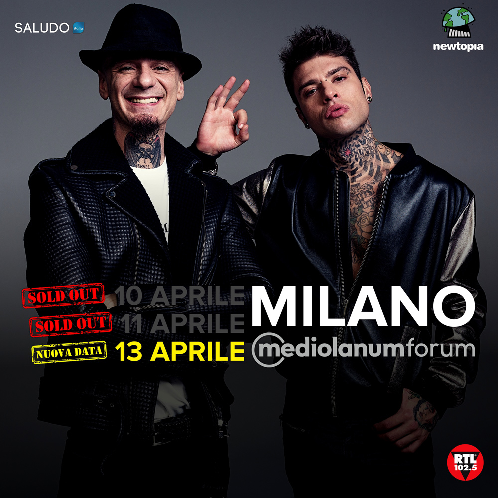 J-Ax e Fedez: "Aggiungiamo la terza data al Forum di Milano!"