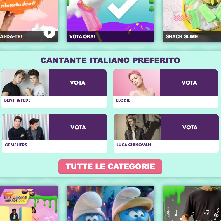 Kids' Choice Awards: gara tra Benji & Fede, Elodie, Gemeliers e Luca Chikovani