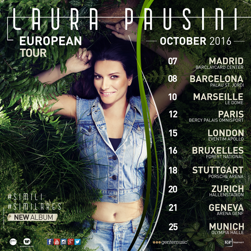 Laura Pausini annuncia il tour europeo
