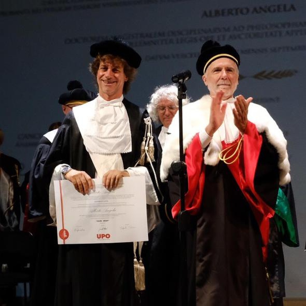Laurea honoris causa ad Alberto Angela, il sapere va condiviso