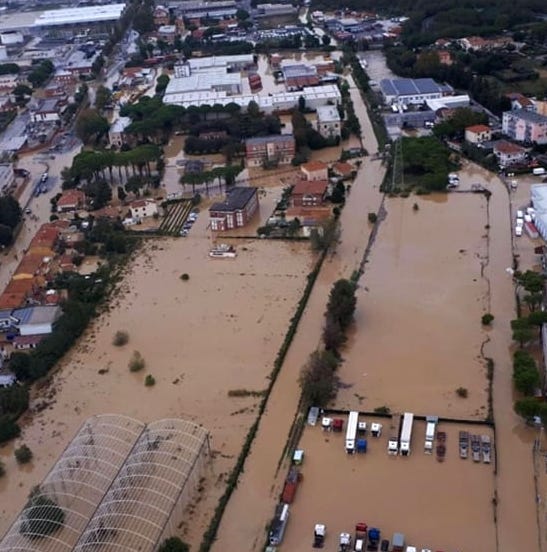 Livorno travolta dal maltempo