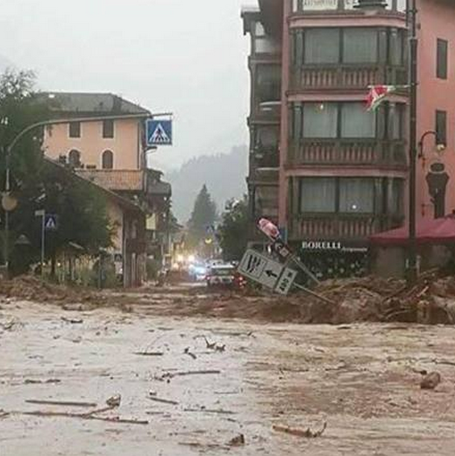 Maltempo, nubifragi ieri al nord, danni in Trentino