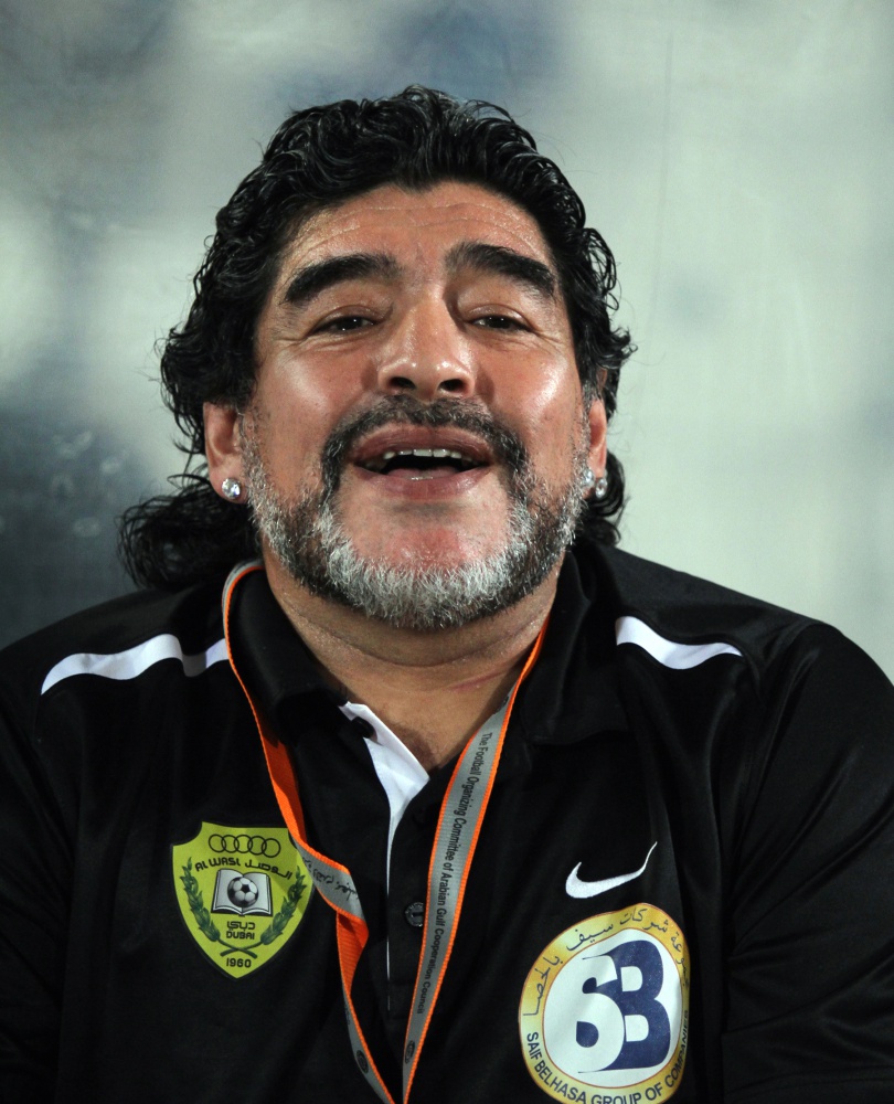 Maradona a Napoli per la cittadinanza onoraria 