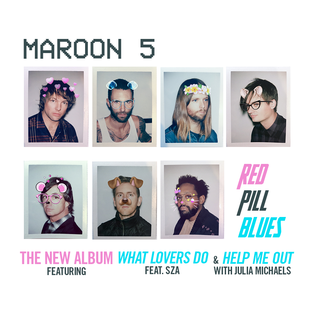 Maroon 5, scatenati con "Red Pill Blues" 