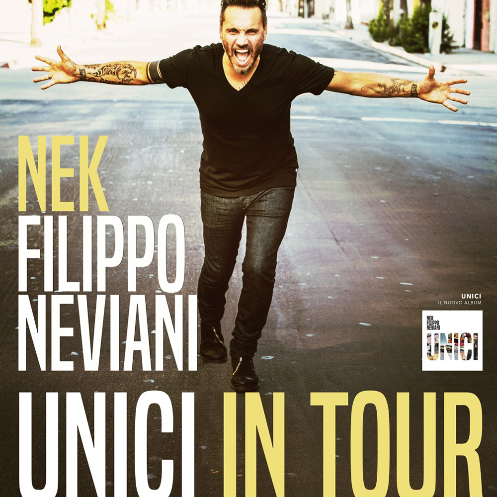 Nek live: Arena di Verona e tour primavera estate 2017