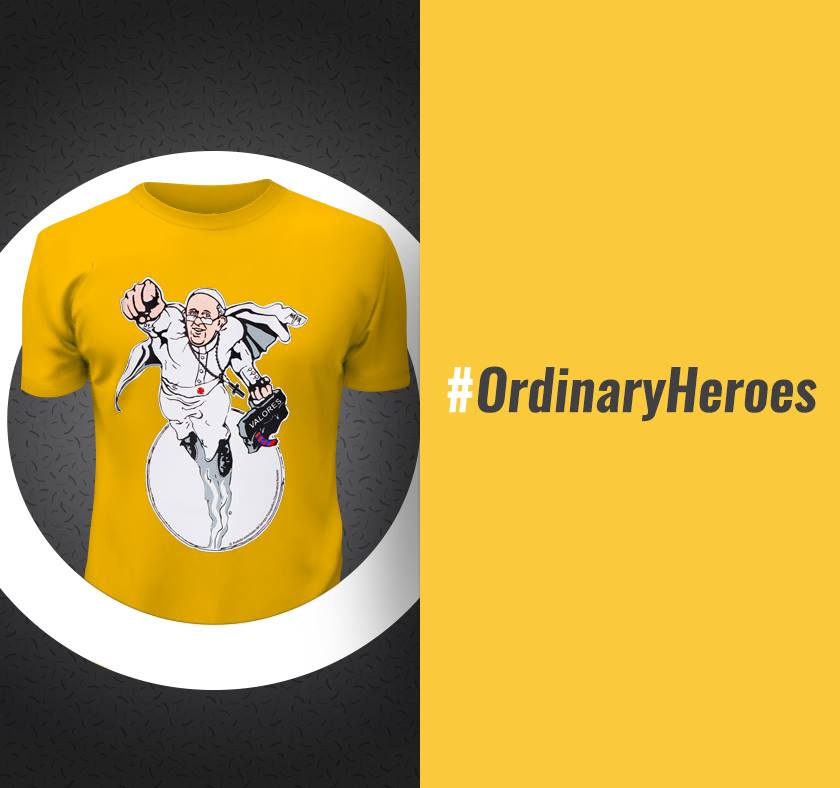 OrdinaryHeroes, la t-shirt benefica in giro per il mondo