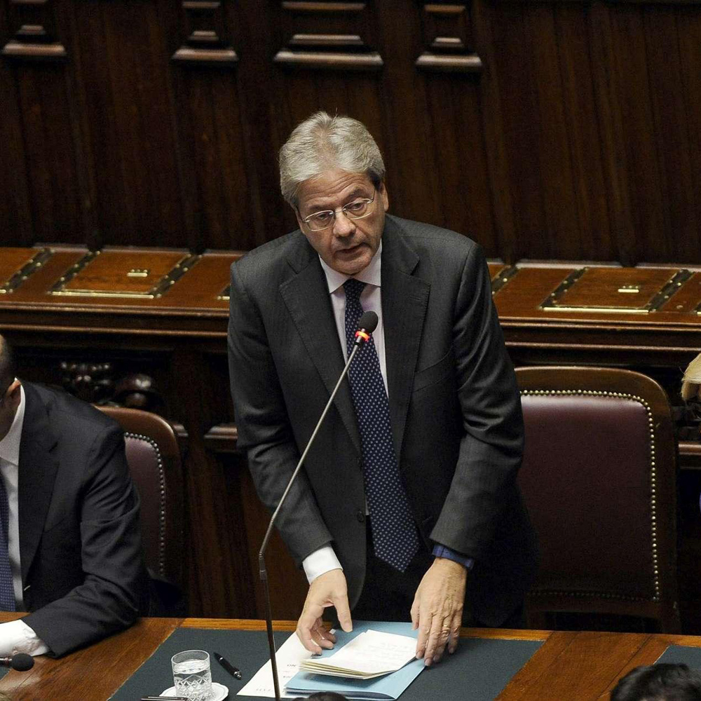 Paolo Gentiloni e il Governo sbarcano al Senato 