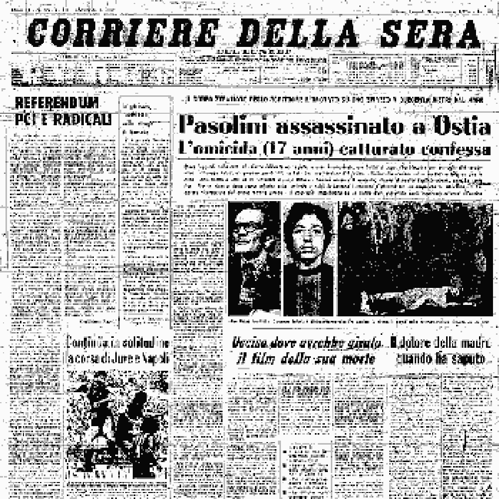 Pier Paolo Pasolini, 41 anni fa il delitto