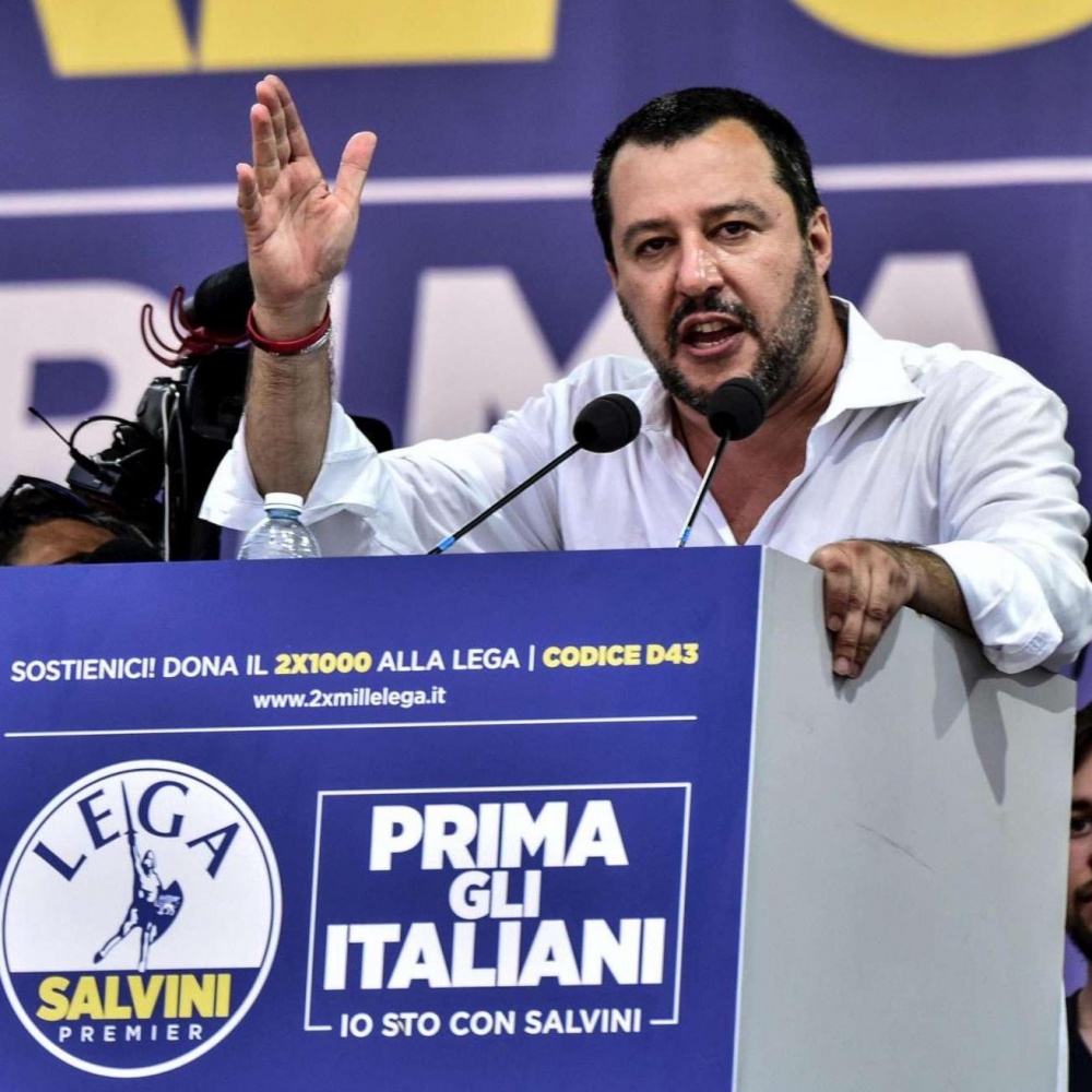 Raduno della Lega a Pontida, bagno di folla per Salvini