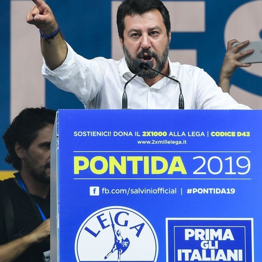 Raduno della Lega a Pontida, Salvini, mai a sinistra, mai col Pd