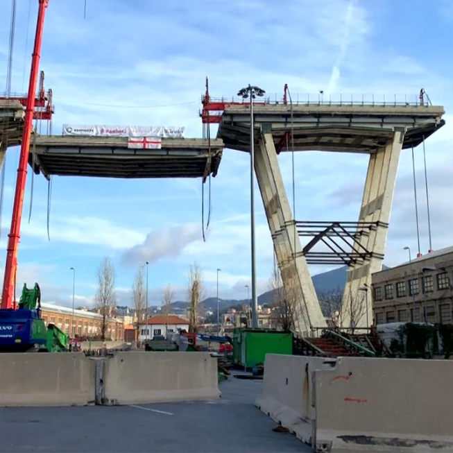 Ricostruzione ponte Morandi, interdittiva antimafia a un'impresa