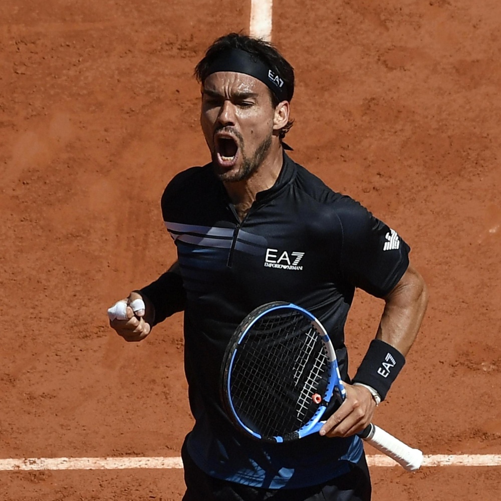 Roland Garros, Federer batte Wawrinka, Fognini storica top 10