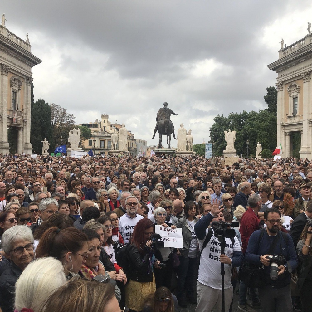 Roma dice basta, la manifestazione contro il degrado