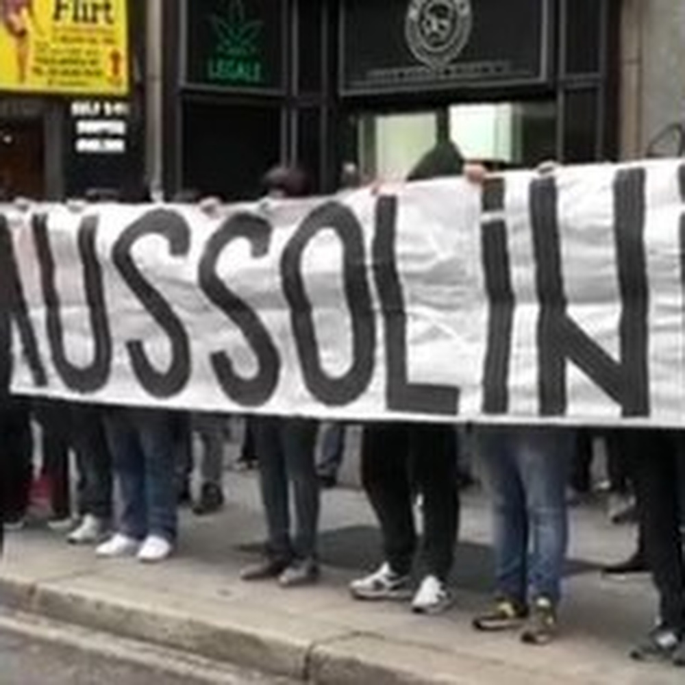 Striscione fascista, daspo per otto ultras della Lazio