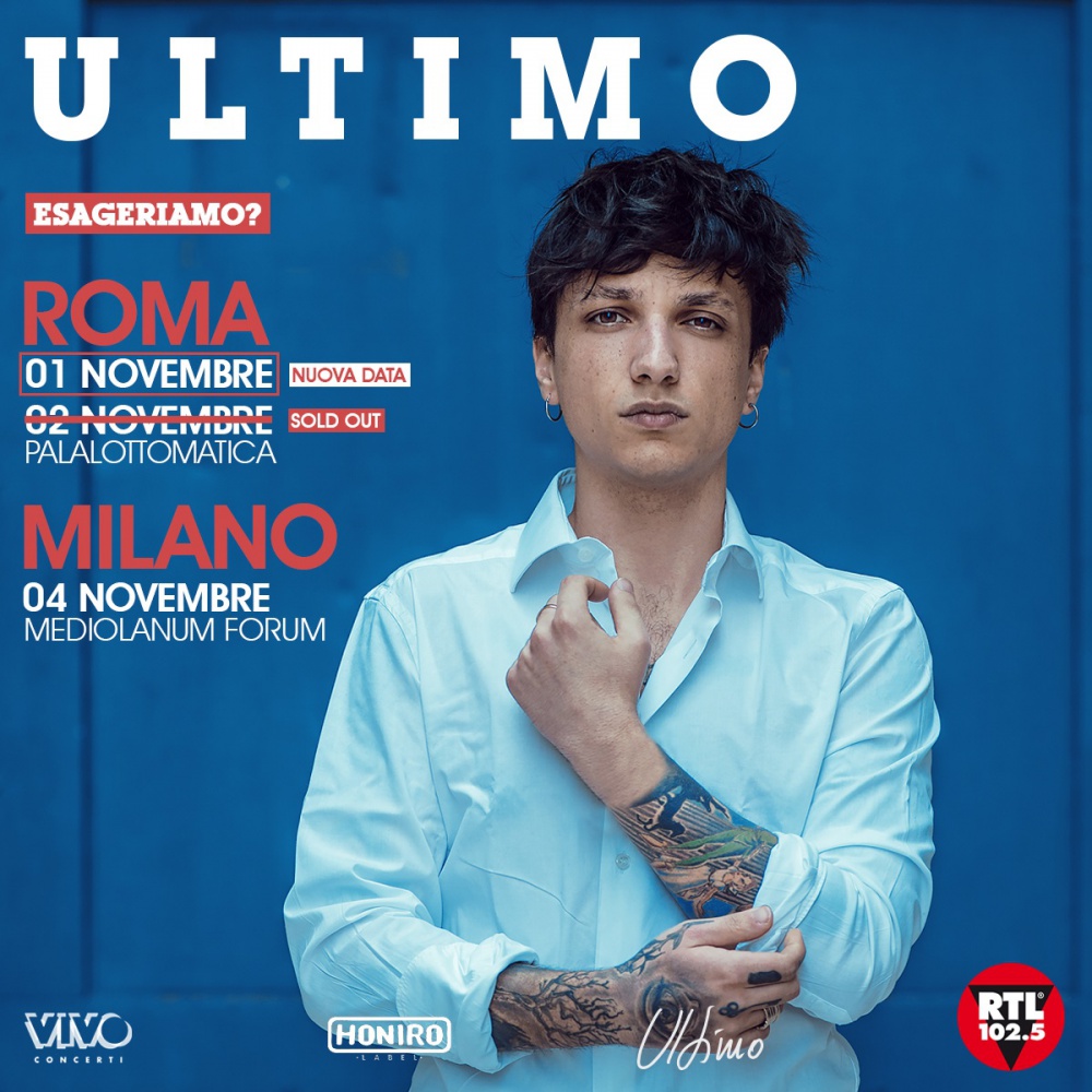 Ultimo, dopo il sold out raddoppia la data di Roma