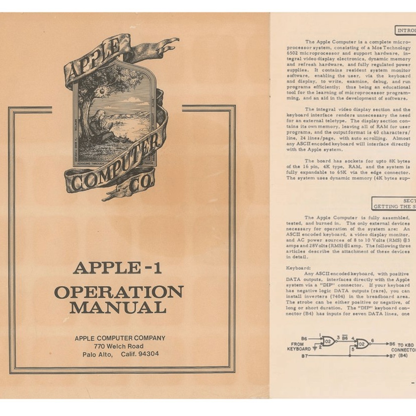 USA, battuto all'asta per 13mila dollari il manuale dell'Apple-1