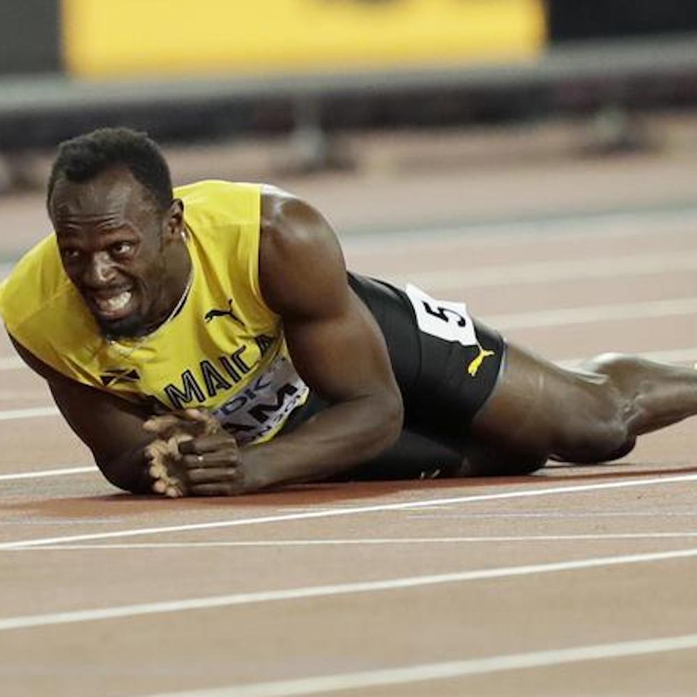Usain Bolt, fermato dai crampi nella staffetta 4x100