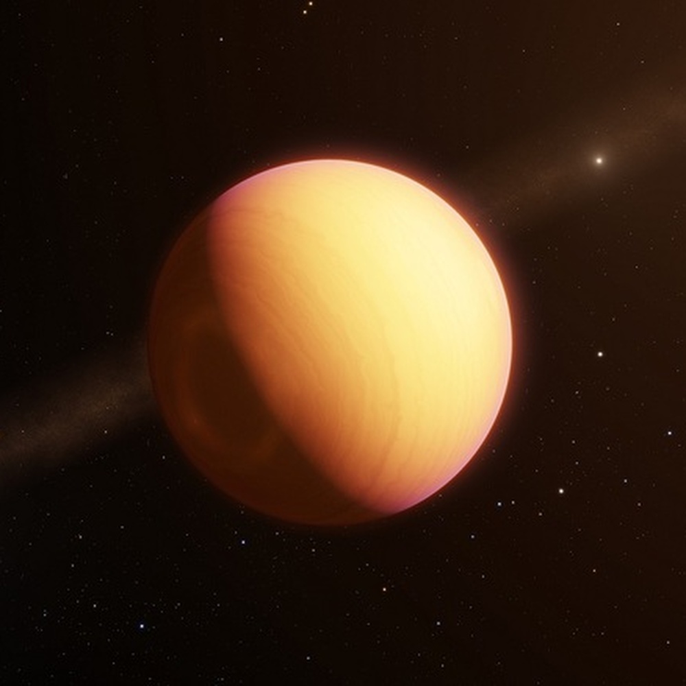 Vista dalla Terra l'atmosfera di un pianeta extrasolare