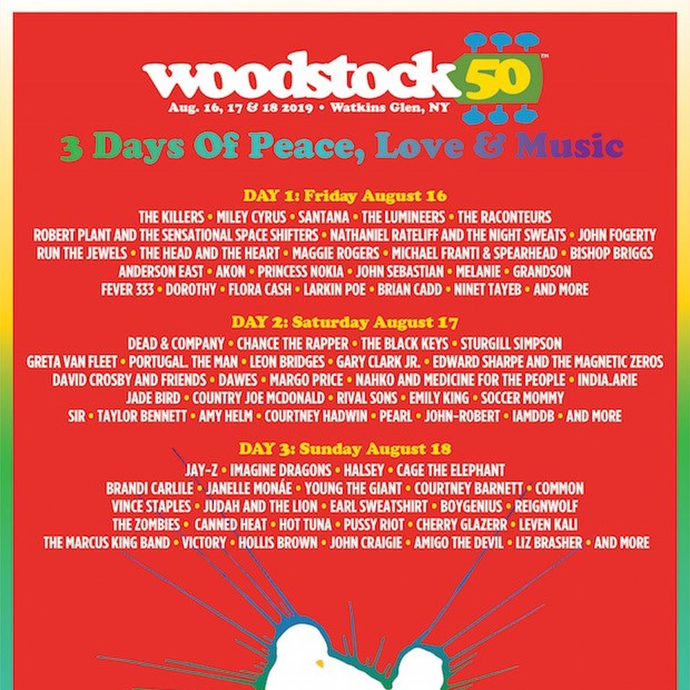 Woodstock 50, ecco gli artisti che si esibiranno