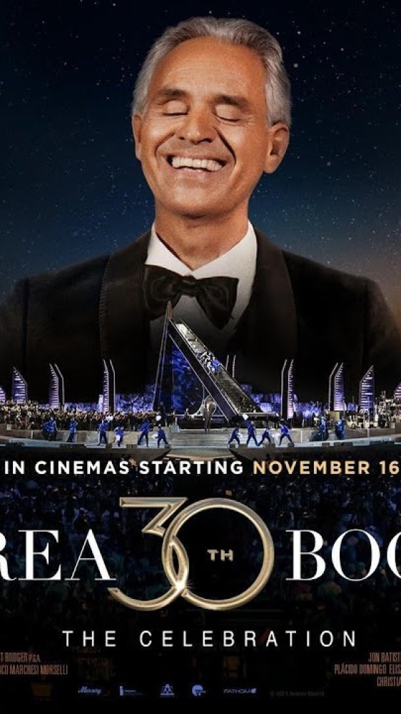 “Andrea Bocelli 30: The Celebration”, a Roma l'anteprima mondiale del film ad Alice nella città