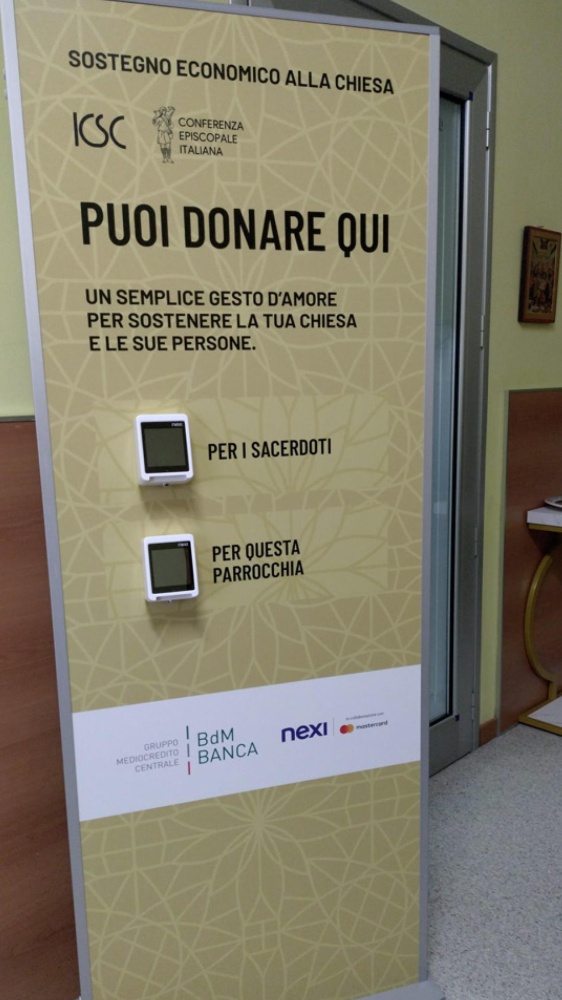 Anche la chiesa si adegua, le offerte si potranno fare con il pos, addio alle monetine