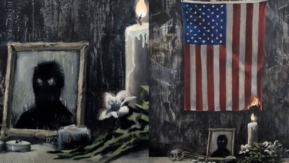 Banksy omaggia George Floyd, "le persone di colore vengono ignorate dal sistema bianco"