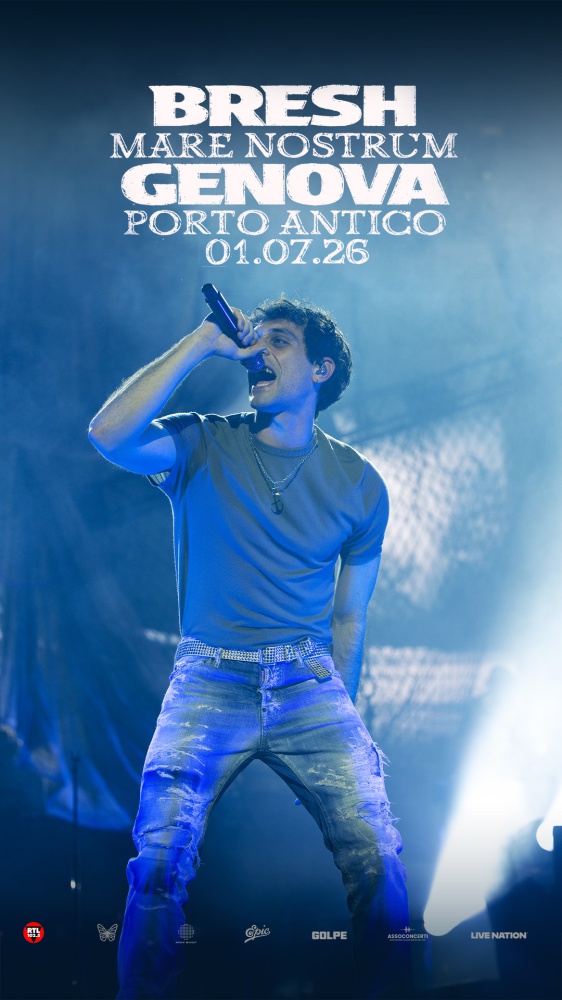 Bresh in concerto a Genova con lo speciale appuntamento "Mare Nostrum", in programma il 1° luglio 2026