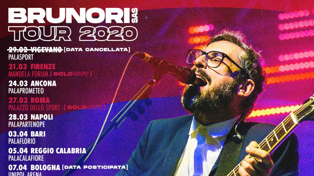 Brunori Sas Tour 2020, cancellata tappa di Vigevano, posticipate altre date