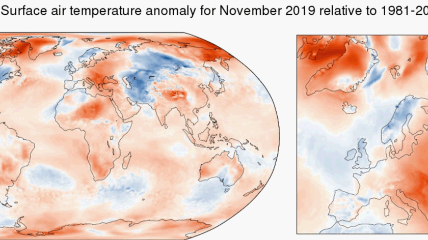 Clima, novembre 2019 è il più caldo mai registrato